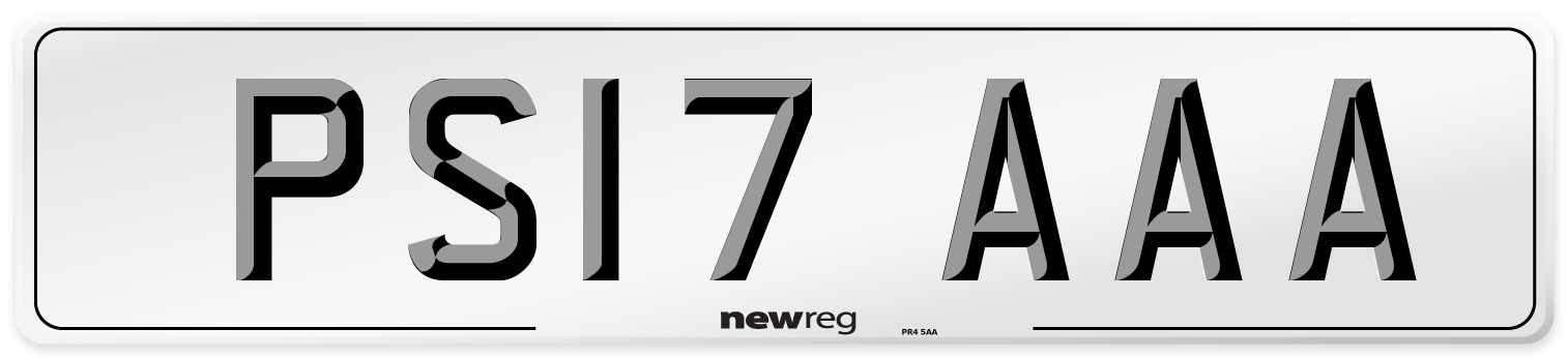 PS17 AAA Number Plate from New Reg